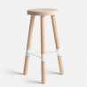 wood high stool